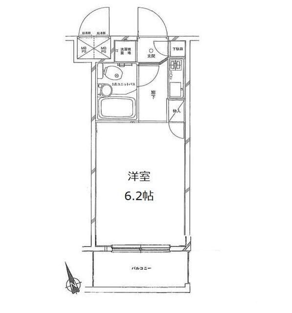 ヴァンハウス仙台 1階 ワンルーム - 画像1