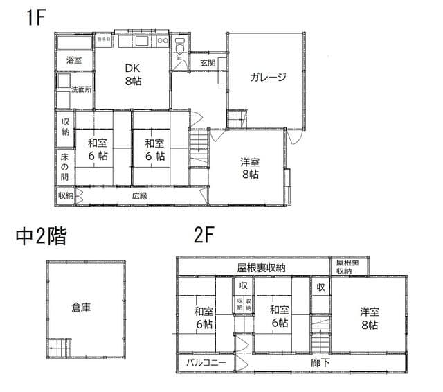 会津若松市 金川町（七日町駅） 2階建 ６ＤＫ - 画像1